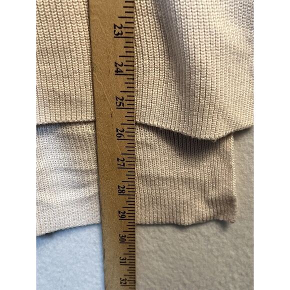 ATM XS Sweater Pullover Top pale pink Rib Knit V-Neck‎ - Picture 3 of 10